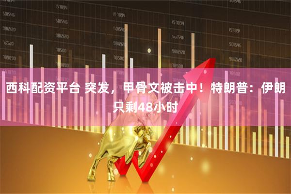 西科配资平台 突发，甲骨文被击中！特朗普：伊朗只剩48小时