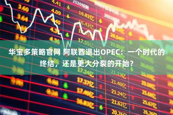 华宝多策略官网 阿联酋退出OPEC：一个时代的终结，还是更大分裂的开始？